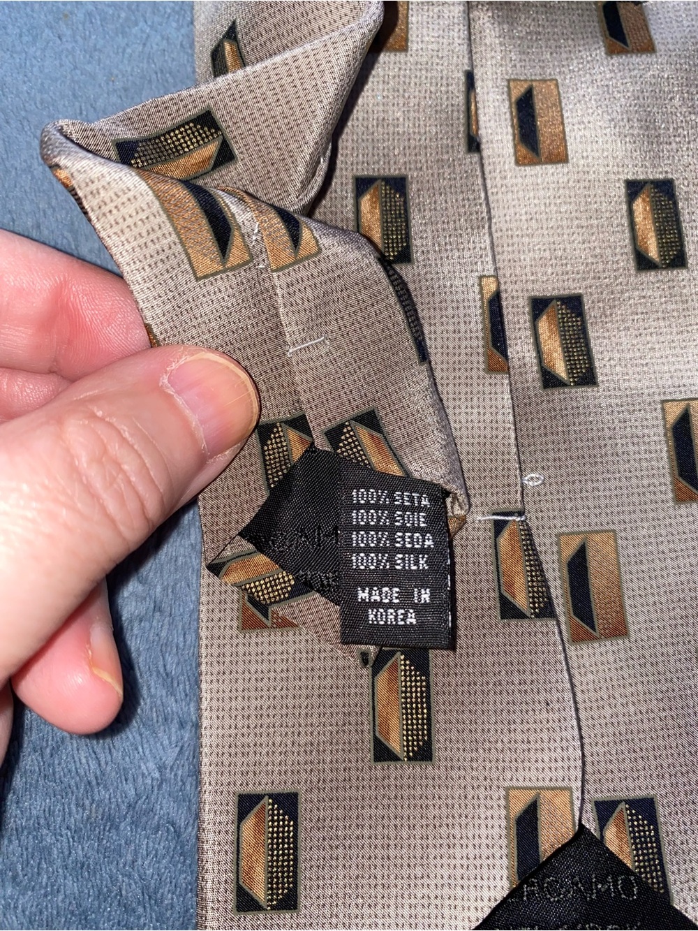 Men's Assorted Brown and Neutral Patterned Ties - Pack of 4, Vintage Classic - Picture 8 of 13